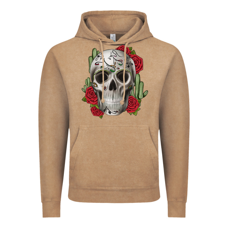 Skull Cactus Vintage Hoodie by JahusDesignShop | Teevron