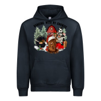 Navy hanging with my gnomies Urban Hoodie - CowGirlArtShop