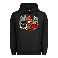 Pigment Black hanging with my gnomies Urban Hoodie - CowGirlArtShop