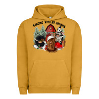 Pigment Peanut Butter hanging with my gnomies Urban Hoodie - CowGirlArtShop