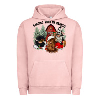 Pigment Salmon hanging with my gnomies Urban Hoodie - CowGirlArtShop