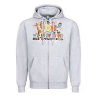 Heather Grey its ok to be different Zipper Hoodie - MaliasSmallBusiness