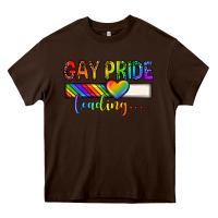 Chocolate Brown gay pride loading lgbtq Heavy Core Tee - texasbilliewilder