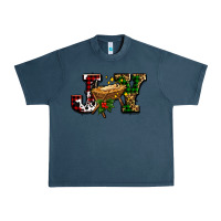 Midnight Navy joy with baby jesus ado Urban Heavy Tee - AdoDesignShop