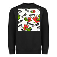 Black bookworm seamless pattern Heavyweight Sweatshirt - BundleAndBundleShop