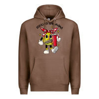 Chestnut boujee softball mama Premium Hoodie - JahusDesignShop