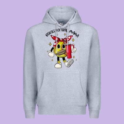 Boujee Softball Mama Premium Hoodie Designed By Jahusdesignshop