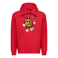 Red boujee softball mama Premium Hoodie - JahusDesignShop