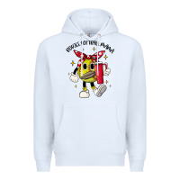 White boujee softball mama Premium Hoodie - JahusDesignShop