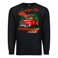 Black home for the holidays michigan Premium Sweatshirt - BarkalooDesign