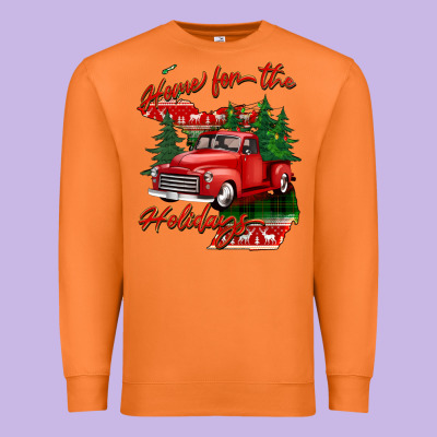 Home For The Holidays Michigan Premium Sweatshirt Designed By Barkaloodesign