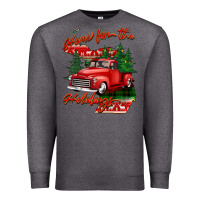 Charcoal Heather home for the holidays michigan Premium Sweatshirt - BarkalooDesign