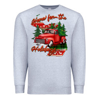 Heather Grey home for the holidays michigan Premium Sweatshirt - BarkalooDesign