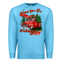 Ocean Blue home for the holidays michigan Premium Sweatshirt - BarkalooDesign
