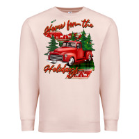 Pale Pink home for the holidays michigan Premium Sweatshirt - BarkalooDesign