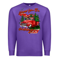 Purple home for the holidays michigan Premium Sweatshirt - BarkalooDesign