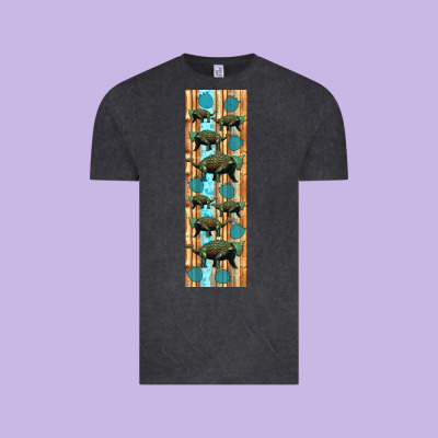 Dinosaur Ankylosaurus Pen Wrap Vintage Tee Designed By Artiststas