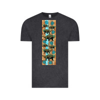 Vintage Black dinosaur ankylosaurus pen wrap Vintage Tee - Artiststas