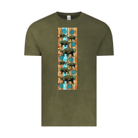 Vintage Olive dinosaur ankylosaurus pen wrap Vintage Tee - Artiststas