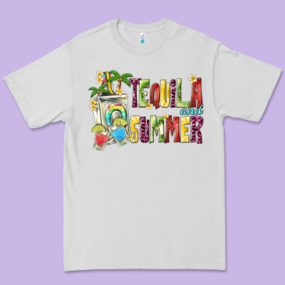 Tequila And Summer Premium Tee Designed By Texasbilliewilder
