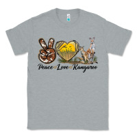 Heather Grey Peace Love Kangaroo Classic Tee - LillyAllenDesigns