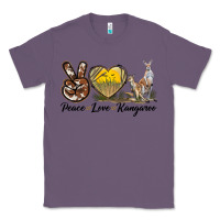 Lavender Peace Love Kangaroo Classic Tee - LillyAllenDesigns