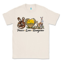Natural Peace Love Kangaroo Classic Tee - LillyAllenDesigns