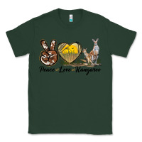 Sports Green Peace Love Kangaroo Classic Tee - LillyAllenDesigns