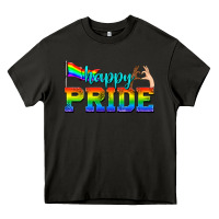 Asphalt happy pride Heavy Core Tee - texasbilliewilder