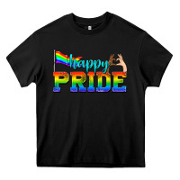 Black happy pride Heavy Core Tee - texasbilliewilder