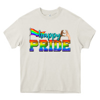 Cream happy pride Heavy Core Tee - texasbilliewilder