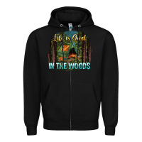 Black life is good in the woods Zipper Hoodie - NancyCooperArtShop