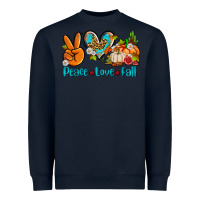 Navy peace love fall ado Heavyweight Sweatshirt - AdoDesignShop