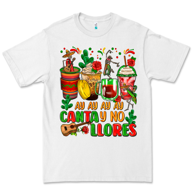 Ay Ay Ay Ay Canta Y No Llores Coffee Cups Premium Tee by Zillion Design Studio | Teevron
