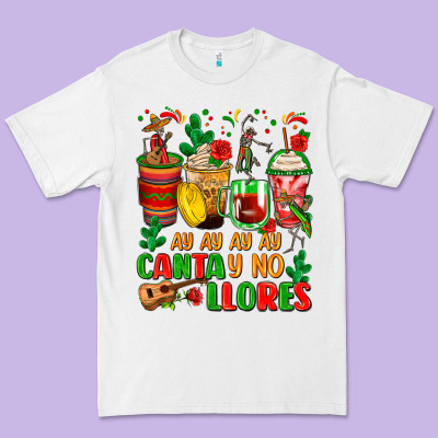 Ay Ay Ay Ay Canta Y No Llores Coffee Cups Premium Tee Designed By Zillion Design Studio