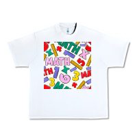 White math seamless pattern Urban Heavy Tee - BundleAndBundleShop