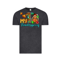 Vintage Black my first thanksgiving with turkey Vintage Tee - AdoDesignShop