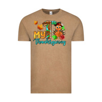 Vintage Coffee my first thanksgiving with turkey Vintage Tee - AdoDesignShop