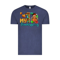 Vintage Denim my first thanksgiving with turkey Vintage Tee - AdoDesignShop