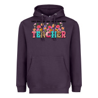 Plum teach them love them watch them grow teacher Heavyweight Hoodie - Artiststas