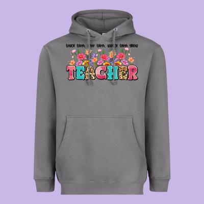 Teach Them Love Them Watch Them Grow Teacher Heavyweight Hoodie Designed By Artiststas