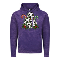 Cloud Purple Lightning Soccer Christmas Tree Vintage Hoodie - RanaPortraitStore