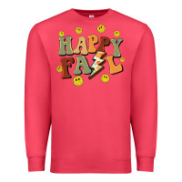 Cardinal happy fall smiley face Premium Sweatshirt - BarkalooDesign