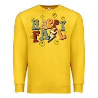 Lemon happy fall smiley face Premium Sweatshirt - BarkalooDesign