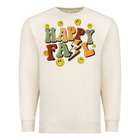 Sandshell happy fall smiley face Premium Sweatshirt - BarkalooDesign