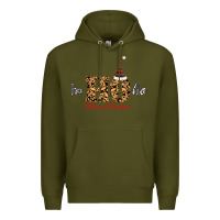 Army Green Ho Ho Ho Merry Christmas Premium Hoodie - Bettercallsaul