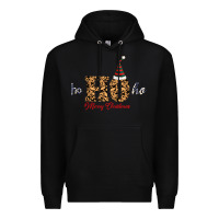 Black Ho Ho Ho Merry Christmas Premium Hoodie - Bettercallsaul