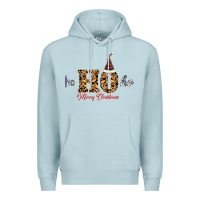 Blue Mist Ho Ho Ho Merry Christmas Premium Hoodie - Bettercallsaul