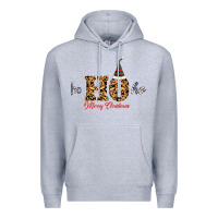 Heather Grey Ho Ho Ho Merry Christmas Premium Hoodie - Bettercallsaul