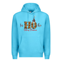 Ocean Blue Ho Ho Ho Merry Christmas Premium Hoodie - Bettercallsaul